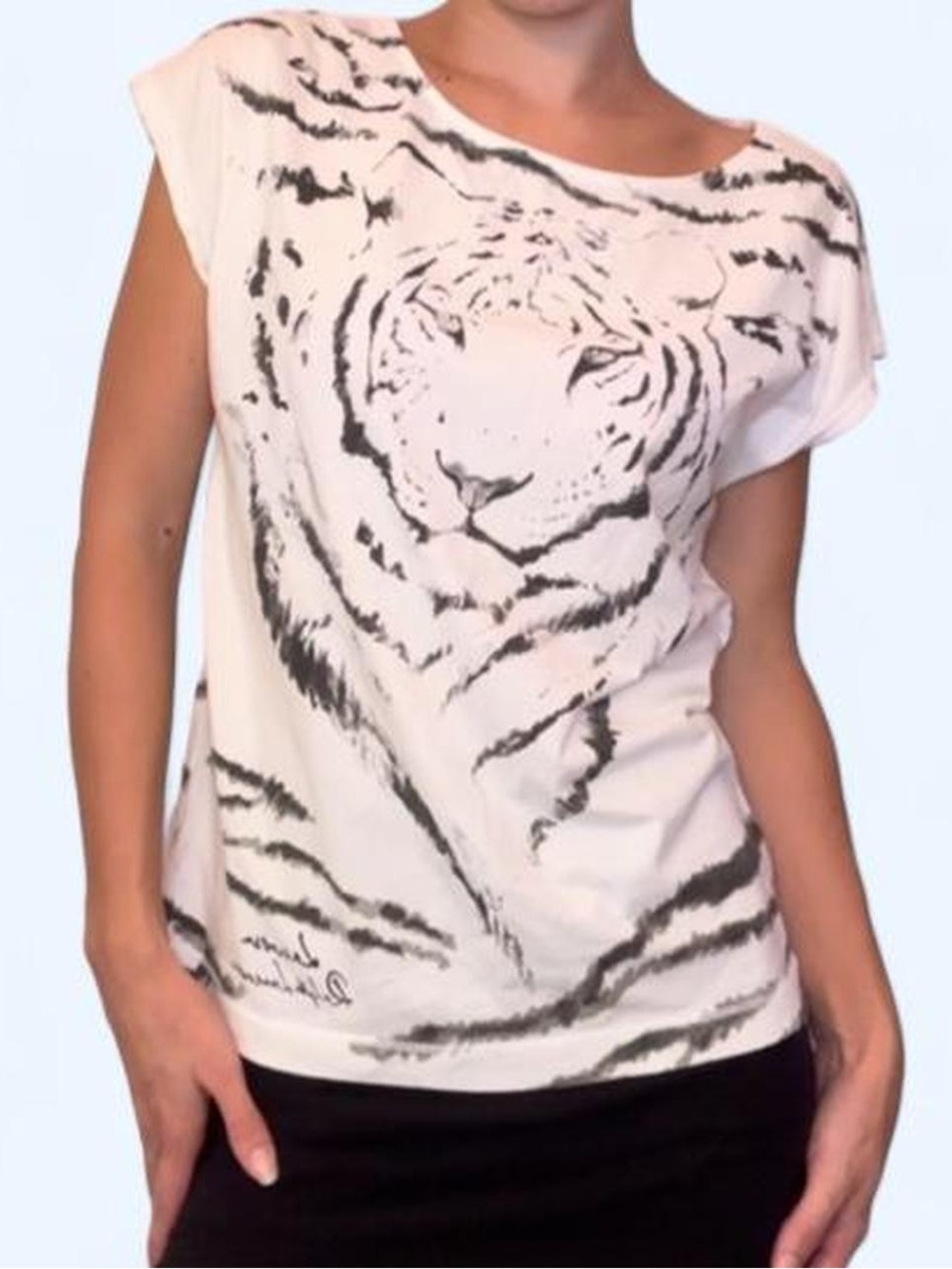 Rare Vintage Ralph Lauren Active Tiger Graphic Tee